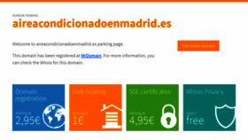 What Aireacondicionadoenmadrid.es website looked like in 2020 (3 years ago)