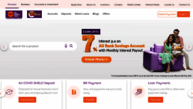 What Aubank.in website looked like in 2020 (3 years ago)