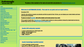 What Automagic.co.nz website looked like in 2020 (3 years ago)