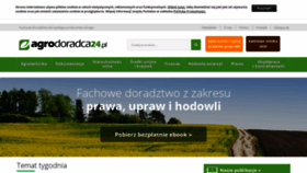 What Agrodoradca24.pl website looked like in 2020 (5 years ago)