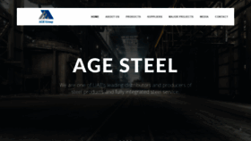 What Agesteel.com website looked like in 2020 (3 years ago)