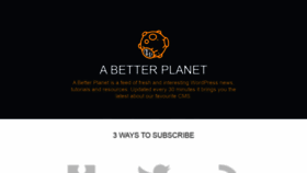 What Abetterplanetwp.com website looked like in 2020 (3 years ago)