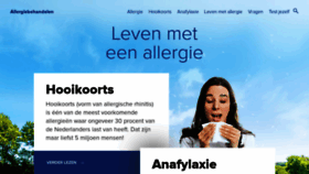 What Allergiebehandelen.nl website looked like in 2020 (3 years ago)