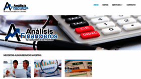 What Analisisfinancieros.org website looked like in 2020 (3 years ago)