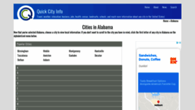 What Alabama.quickcityinfo.com website looked like in 2020 (3 years ago)