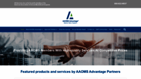 What Aaomsservices.org website looked like in 2020 (3 years ago)