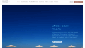 What Amberlightvillas.com website looked like in 2020 (3 years ago)