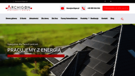 What Archigon.pl website looked like in 2020 (4 years ago)