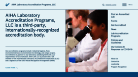 What Aihaaccreditedlabs.org website looked like in 2020 (3 years ago)