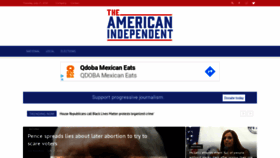 What Americanindependent.com website looked like in 2020 (3 years ago)