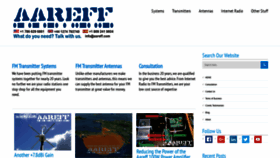 What Aareff.net website looked like in 2020 (5 years ago)