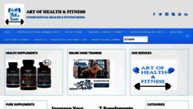 What Artofhealthandfitness.net website looked like in 2020 (3 years ago)