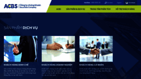 What Acbs.com.vn website looked like in 2020 (3 years ago)