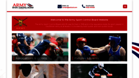 What Armysportcontrolboard.org website looked like in 2020 (3 years ago)