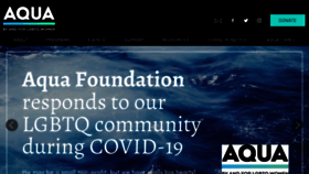 What Aquafoundation.org website looked like in 2020 (3 years ago)