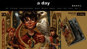 What Adaymagazine.com website looked like in 2020 (3 years ago)