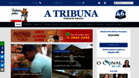 What Atribunapiracicabana.com.br website looked like in 2020 (3 years ago)