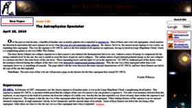 What Astrophysicsspectator.com website looked like in 2020 (3 years ago)