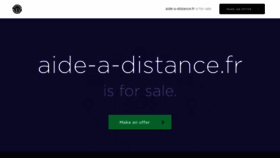 What Aide-a-distance.fr website looked like in 2020 (3 years ago)