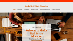 What Alaskarealestateeducation.com website looked like in 2020 (3 years ago)
