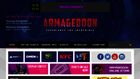 What Armageddonexpo.com website looked like in 2020 (3 years ago)