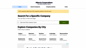 What Albertacorporations.com website looked like in 2020 (3 years ago)