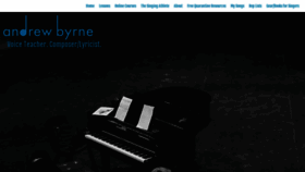 What Andrewmbyrne.com website looked like in 2020 (3 years ago)