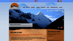 What Andeansunrise.com website looked like in 2020 (3 years ago)