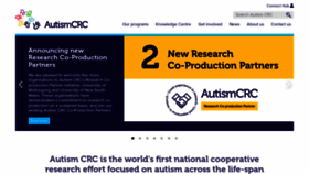 What Autismcrc.com.au website looked like in 2020 (3 years ago)