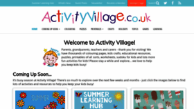 What Activityvillage.co.uk website looked like in 2020 (3 years ago)