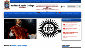 What Andhraloyolacollege.ac.in website looked like in 2020 (3 years ago)