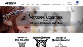 What Aradani.com website looked like in 2020 (3 years ago)
