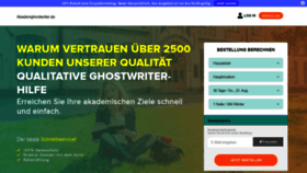 What Akademghostwriter.de website looked like in 2020 (5 years ago)