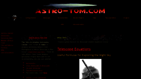 What Astro-tom.com website looked like in 2020 (3 years ago)