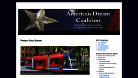 What Americandreamcoalition.org website looked like in 2020 (3 years ago)
