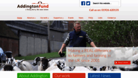 What Addingtonfund.org.uk website looked like in 2020 (3 years ago)