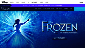 What Aladdinthemusical.com.au website looked like in 2020 (3 years ago)