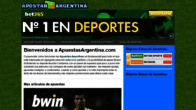 What Apostarargentina.com website looked like in 2020 (3 years ago)