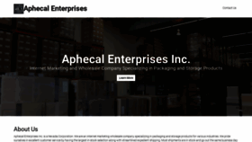 What Aphecal.com website looked like in 2020 (3 years ago)