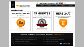 What Amilocksmith.com website looked like in 2020 (3 years ago)