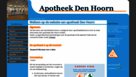What Apotheekdenhoorn.nl website looked like in 2020 (3 years ago)