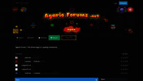 What Agarioforums.net website looked like in 2020 (3 years ago)