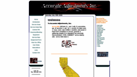 What Accurateadjustments.com website looked like in 2020 (3 years ago)