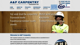 What Ap-carpentry.co.uk website looked like in 2020 (3 years ago)