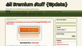 What Allpremiumstuff.blogspot.com website looked like in 2020 (3 years ago)