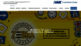 What Autoklub-zadar.hr website looked like in 2020 (3 years ago)