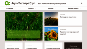 What Agroex.ru website looked like in 2020 (3 years ago)