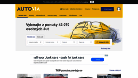 What Autovia.sk website looked like in 2020 (3 years ago)