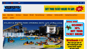 What Atlantiswaterpark.co.uk website looked like in 2020 (3 years ago)