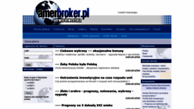 What Amerbroker.pl website looked like in 2020 (3 years ago)